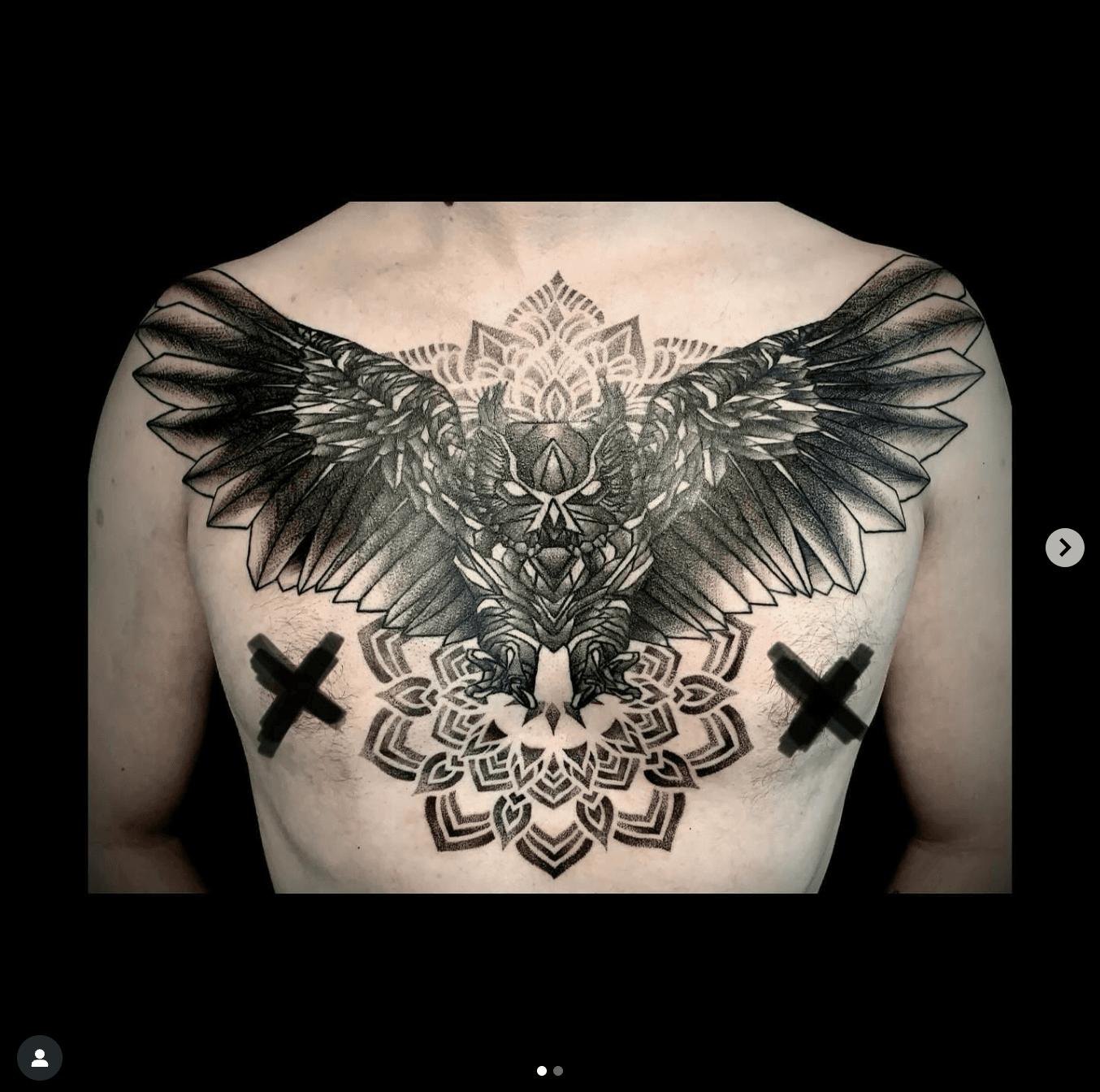 Tribal Owl Back Piece